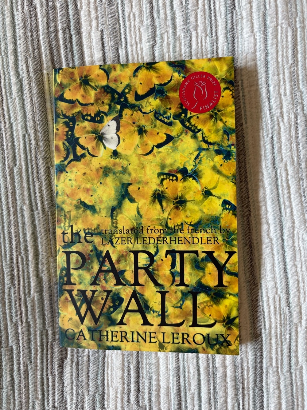 The Party Wall by Catherine Leroux — Yellow Floral Cover
